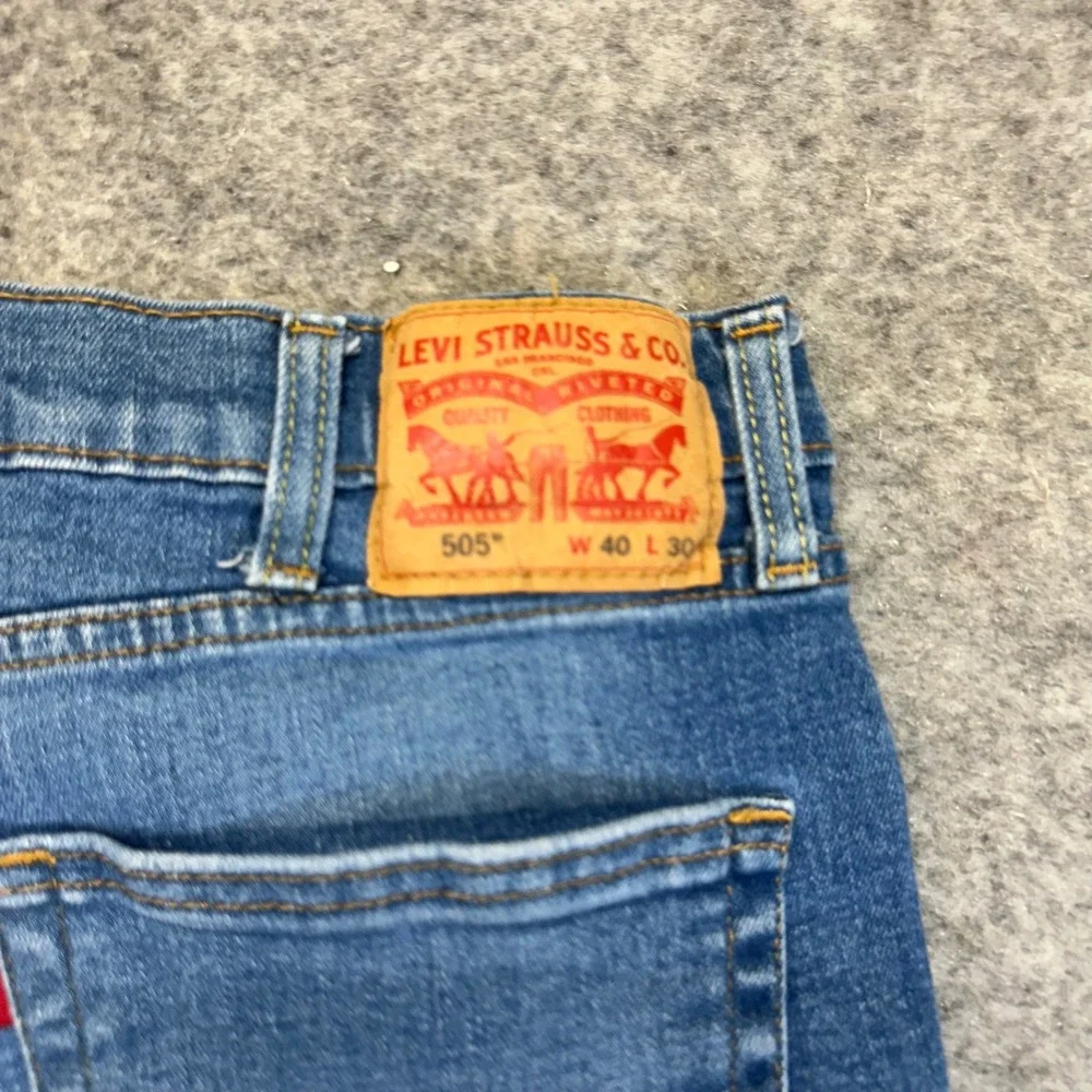 Lot of 3 Levi's 505 Straight Jeans Men's 40x30 Blue Black Work Pant Bundle